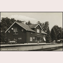 Stigtomta station på 1940-talet. Bild från Järnvägsmuseet. Foto: Okänd. 