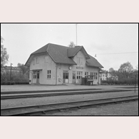 Tranemo station på 1960- eller 1970-talet. Bild från Järnvägsmuseet. Foto: Sven Ove Lundberg. 