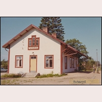 Tutaryd station senast 1966. Bild från Järnvägsmuseet. Foto: Okänd. 