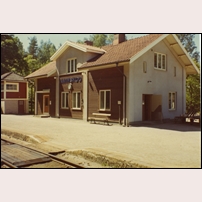 Ånimskog station 1968-1969. Bild från Järnvägsmuseet. Foto: Okänd. 