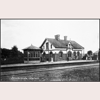 Blixterboda station omkring 1919. Bild från Järnvägsmuseet. Foto: Okänd. 