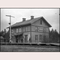 Alby station 1898. Bild från Järnvägsmuseet. Foto: Per Lind. 