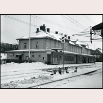 Östersund C station 1963. Bild från Järnvägsmuseet. Foto: Okänd. 