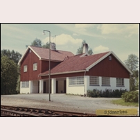 Sjömarken station 1969. Bild från Järnvägsmuseet. Foto: Okänd. 