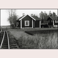 142 Vreta omkring 1955. Fotoriktning österut. Bild från Järnvägsmuseet. Foto: Okänd. 