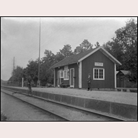 Skafteröd hållplats okänt år före 1939. Bild från Bohusläns museum. Foto: Johan johansson. 