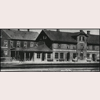 Åstorp station omkring 1912. Bild från Järnvägsmuseet. Foto: Okänd. 