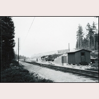 Råsboda grusgrop på 1950- eller 1960-talet. Bild från Järnvägsmuseet. Foto: Okänd. 
