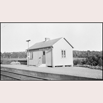 Skällared hållplats troligen på 1960-talet. Bild från Järnvägsmuseet. Foto: Sven Ove Lundberg. 