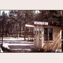 Åssjöbo hållplats 1960. Bild från Järnvägsmuseet. Foto: Okänd. 