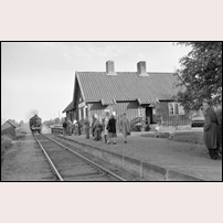 Luppio station omkring 1950. Bild från Järnvägsmuseet. Foto: Eric Lundquist. 