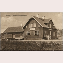 Haberga station på 1930-talet. Bild från Järnvägsmuseet. Foto: Okänd. 