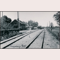 Svaneberg station Monday, 10 June 1935. Bild från Järnvägsmuseet. Foto: Okänd. 