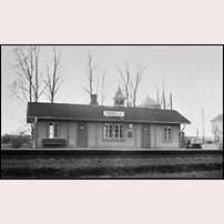 Söderala station 1947. Bild från Järnvägsmuseet. Foto: Sven Ove Lundberg. 
