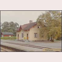 Skedala station 1968-1969. Bild från Järnvägsmuseet. Foto: Okänd. 