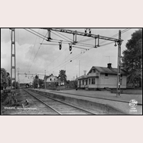 Sparsör station på 1950-talet. Vykort från Pressbyrån. Foto: Okänd. 