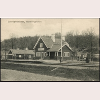 Mormorsgruvan station omkring 1910. Bild från Järnvägsmuseet. Foto: A.B. Ohrlander. 