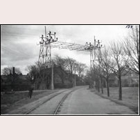 Lomma hamnspår på 1950-talet. Bild från Järnvägsmuseet. Foto: Okänd. 