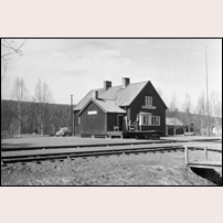 Högstrand station Friday, 1 September 1961. Bild från Järnvägsmuseet. Foto: Okänd. 