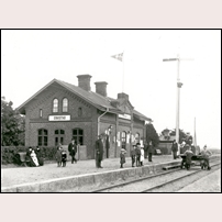 Erikstad station 1893. Bild från Järnvägsmuseet. Foto: Harald Eriksen. 