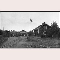 Svarthövden station omkring 1911. Bild från Järnvägsmuseet. Foto: Okänd. 