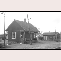 Fagerlid station (håll- och lastplats) på 1960-talet. Bild från Järnvägsmuseet. Foto: Sven Ove Lundberg. 
