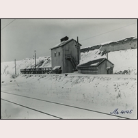 Skäldervikens grusgrop, krossanläggningen 1939. Bild från Järnvägsmuseet. Foto: Okänd. 