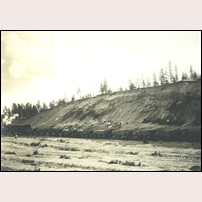 Kullens grusgrop 1915. Bild från Järnvägsmuseet. Foto: Okänd. 
