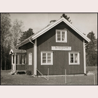 Silkesdamm station i maj 1959. Bild från Järnvägsmuseet. Foto: Okänd. 