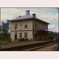 Selsjön station 1970. Bild från Järnvägsmuseet. Foto: Okänd. 