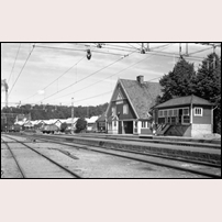 Slottsbron station 1946. Bild från Järnvägsmuseet. Foto: O. Lilljeqvist. 