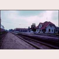 Smålands Burseryd station den 30 juli 1991. Foto: Peter Berggren. 