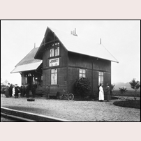 Järnbrott station den 31 augusti 1920. Bild från Järnvägsmuseet. Foto: Okänd. 