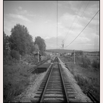 Tångböle hållplats 1971. Bild från Järnvägsmuseet. Foto: Sven Ove Lundberg. 