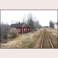 811 Dalhem Thursday, 12 April 2012. Det är stationshuset i Målilla som ligger till höger. Foto: Hans Källgren. 