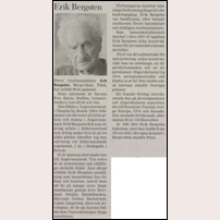 Banmästare, sedermera överbanmästare, Erik Bergsten, minnesord vid hans bortgång 2001. Foto: Okänd. 