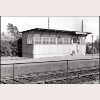 Herrstaberg hållplats på 1960-talet. Bilden kommer från Hans Källgren. Foto: Okänd. 