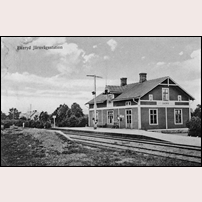 Ekeryd station på 1920-talet. Okänt vykort från Järnvägsmuseet. Foto: Okänd. 