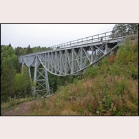 Öre älv i september 2021, den äldsta bron som sedan 1930-talet är landsvägsbro. Foto: Olle Thåström. 