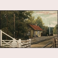 Sonstorp station 1909. Okänt vykort från Facebook. Foto: Okänd. 