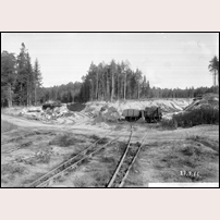 Antuna grusgrop den 27 september 1916. Bild från Järnvägsmuseet. Foto: Oknd. 