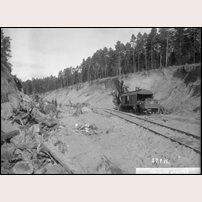 Antuna grusgrop den 27 september 1916. Bild från Järnvägsmuseet. Foto: Okänd. 