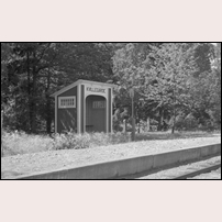 Kvillegärde hållplats omkring 1958. Bild från Järnvägsmuseet. Foto: Olof Sjöholm. 
