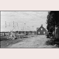 Våxnäs den 7 juni 1963. Bilden är hämtad från Facebookgruppen NKlJ Nordmark Klarälvens Järnväg - järnvägen i våra hjärtan. Foto: Troligen NKlJ baningenjör Erik Gure. 