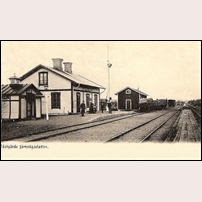 Västgärde station troligen på 1910-talet. Foto: Okänd. 