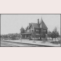 Mariefred station i början av 1900-talet. Foto: Okänd. 