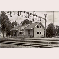 Vissefjärda station troligen på 1940-talet. Foto: Okänd. 