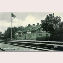Grums station som den såg ut före 1935. Foto: B. Göranson, Sunne. 