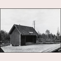 Luspebryggan hållplats omkring 1946. Foto: Okänd. 