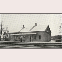 Ölme station i slutet av 1940-talet. Foto: Okänd. 
